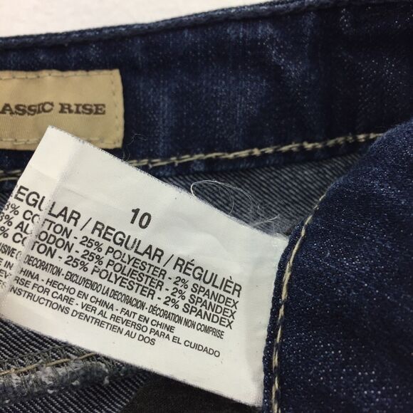 Nine West Vintage America Classic Rise Cropped Jean Pants Size 10 Womens Denim L - Picture 5 of 9